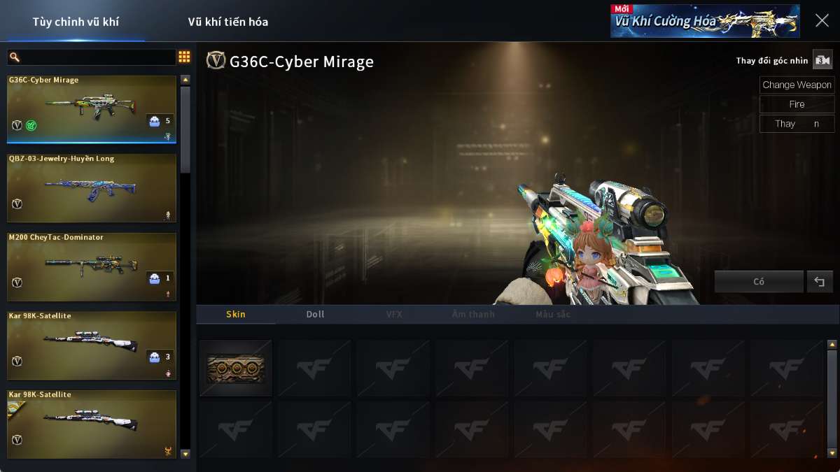 shop acc cf uy tin gia re